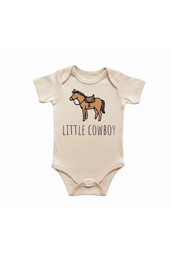 Cowboy Horse Newborn Gift Baby Bodysuit