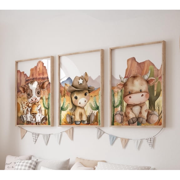 Fox Family Art Animal Family Print Fox Nursery Decor Family of Three ...