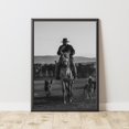 Cowboy Horse Wall Art Print, Historic Western Ranch Lifestyle, Rustic ...
