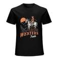 thumbnail image 1 of Cowboy In A Desert Vintage T-Shirt Retro Western Enthusiast Tee, 1 of 5