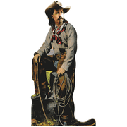 Cowboy King of the Plains Lasso Western Yellowstone Montana