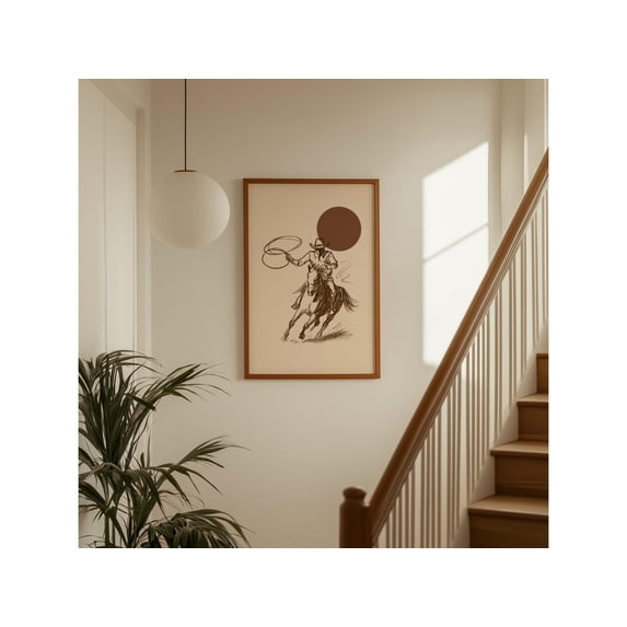 Rustic Ranch Home Ideas Cowboy Lasso Nursery Poster, Rustic Western Rodeo, Ranch, Country ...