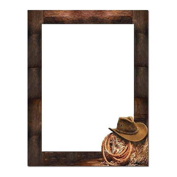 Cowboy Letterhead Laser & Inkjet Printer Paper - 8.5"x11" - 25 Sheets (olh68825)