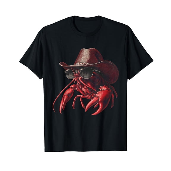 Cowboy Lobster Funny Western Country Crawfish Cajun T-Shirt