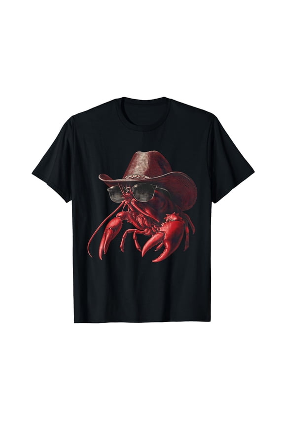 Cowboy Lobster Funny Western Country Crawfish Cajun T-Shirt