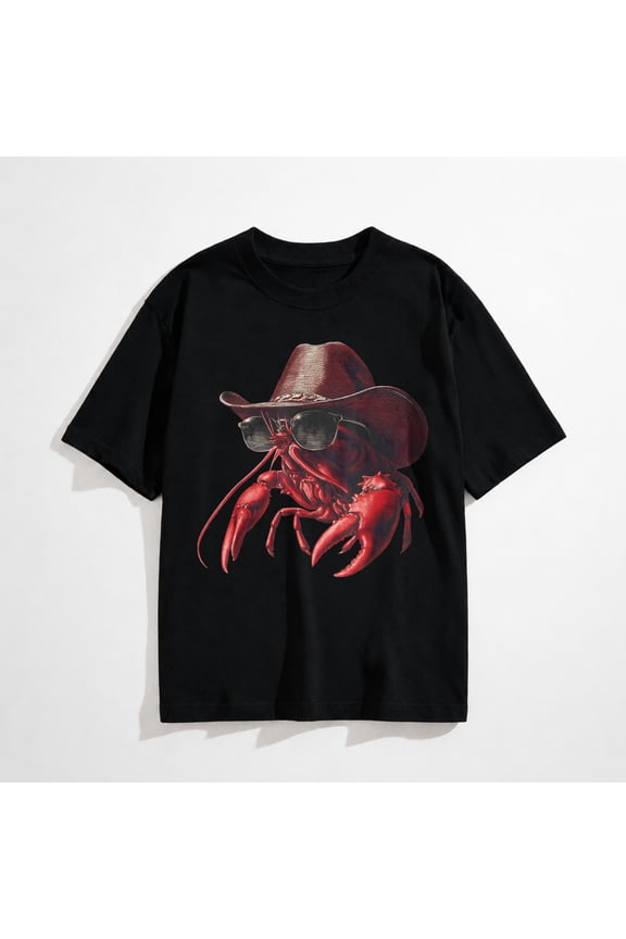 Cowboy Lobster Funny Western Country Crawfish Cajun T-Shirt