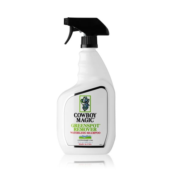 Cowboy Magic Greenspot Remover - 'A Shower in a Bottle' (32 Oz) - Instant Removal of Manure, Urine, Sweat, & Stains with High-Shine Finish