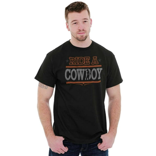 Cowboy Mens T-Shirts T Shirts Tees Tshirt Ride A Southern Western Country Gift