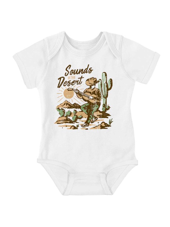 Cowboy Music Sounds of the Desert Romper Boys or Girls Infant Baby Brisco Brands 24M