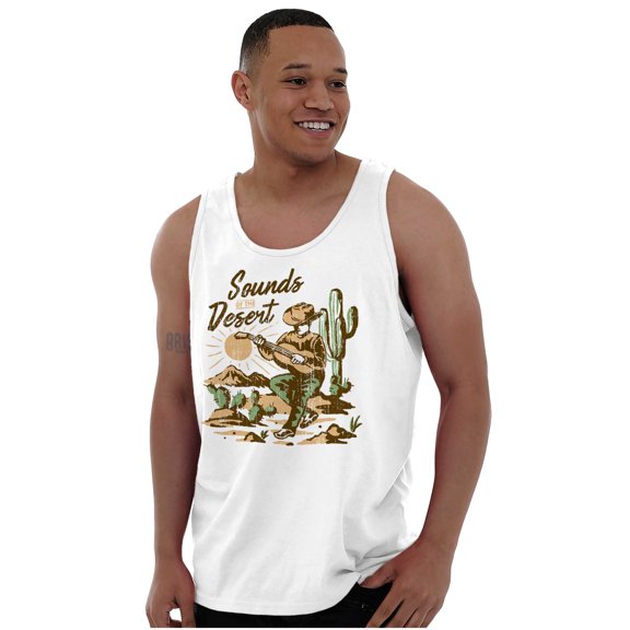 Cowboy Music Sounds of the Desert Tank Top T Shirts Men Women Brisco Brands X