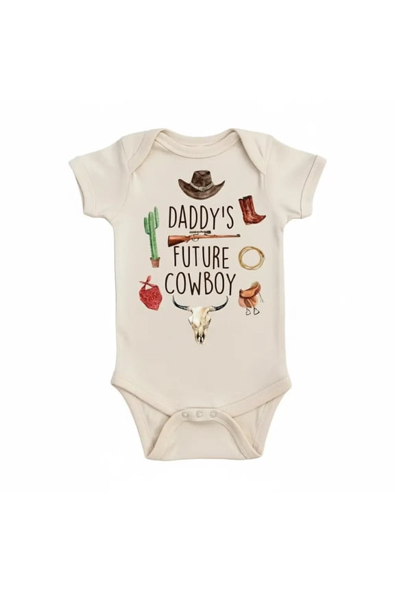 Cowboy Newborn Baby Bodysuit