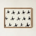 Rustic Ranch Home Ideas Cowboy On Horseback Wall Art Print, Rustic Western Silhouette And Ranch ...