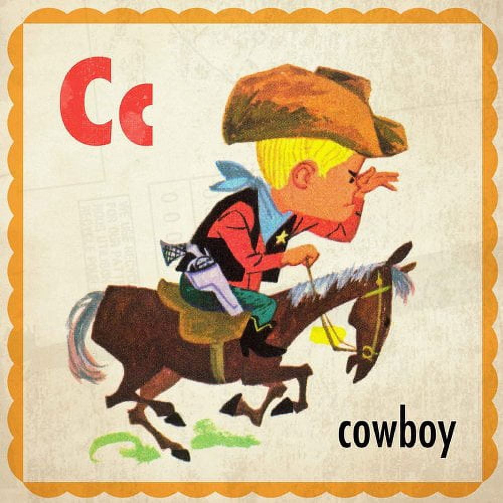 "Cowboy" Painting Print on Wrapped Canvas