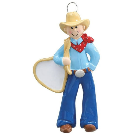 Cowboy Personalized Christmas Ornament DO-IT-YOURSELF