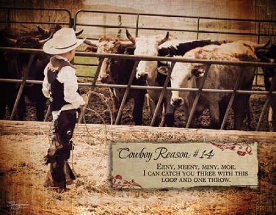 Cowboy Reason 14 Canvas Art - Shawnda Craig (22 x 28)