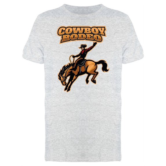 Cowboy Rodeo Graphic T-Shirt Men -Image by Shutterstock, Male Large