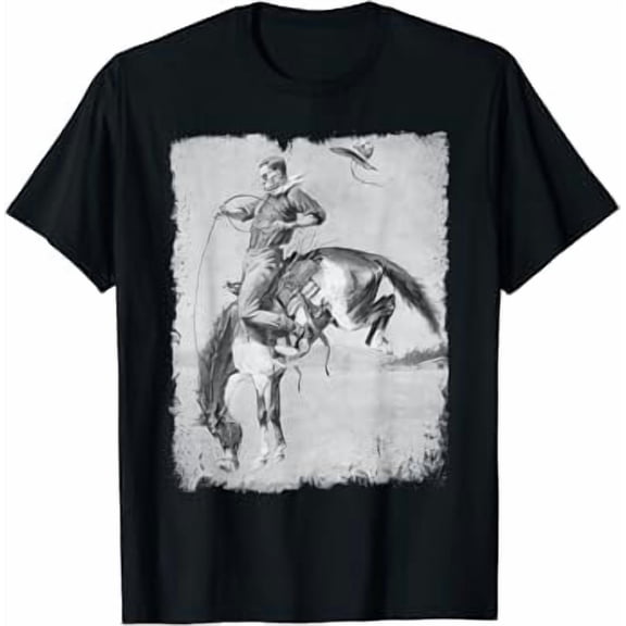 Cowboy Rodeo Horse Bronco Riding T-Shirt