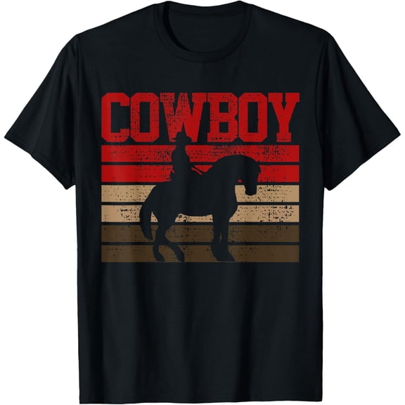 t-shirt Cowboy Rodeo Horse Gift Country T-Shirt mens,black,women,funny,journey,Crew Neck, Short Sleeve,printing