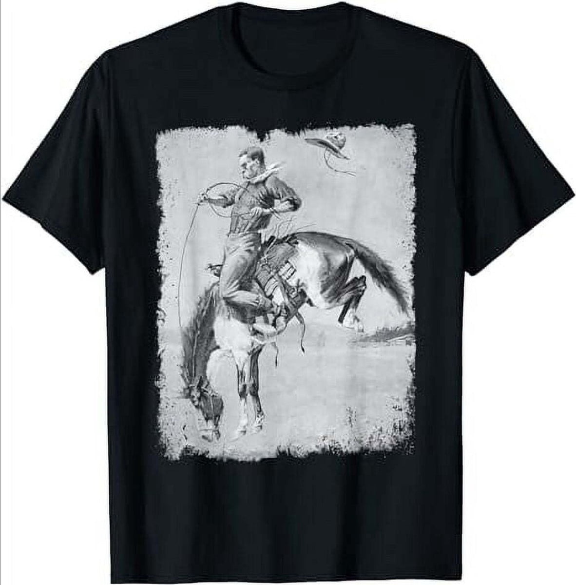 Cabba Cowboy Rodeo Horse Vintage Riding T-Shirt - Walmart.com