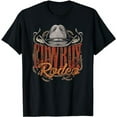 thumbnail image 1 of Cowboy Rodeo Western Texan Gift Country Bull Riding Cowboy T-Shirt, 1 of 5