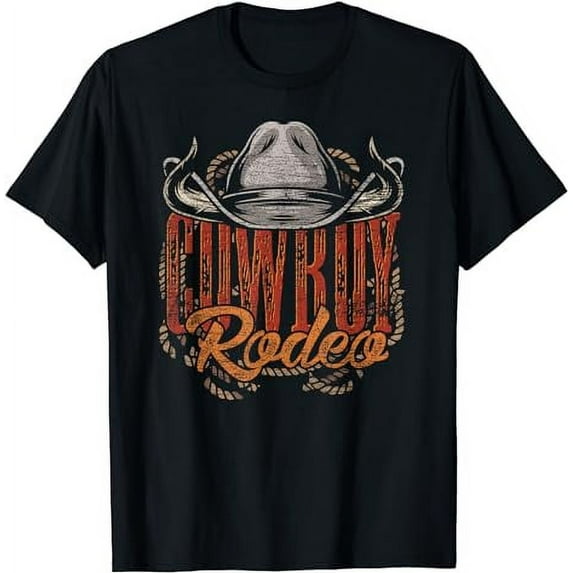 Cowboy Rodeo Western Texan Gift Country Bull Riding Cowboy T-Shirt