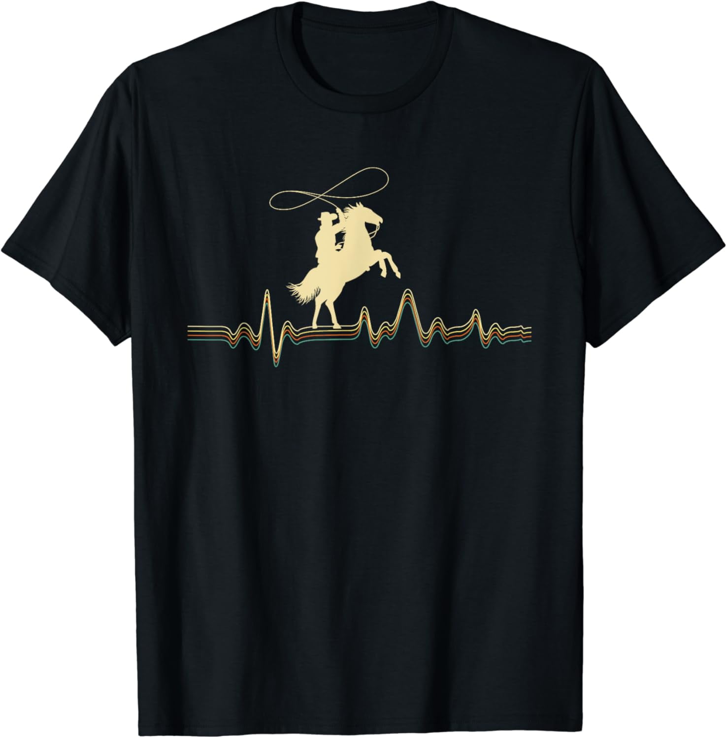 Cowboy Roping - Roper Horse Riding Equestrian Header Heeler T-Shirt ...