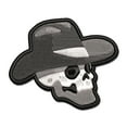 thumbnail image 1 of Cowboy Skull Country Western Hat Applique Multi-Color Embroidered Iron-On Patch - 3.5 Inch Large, 1 of 5