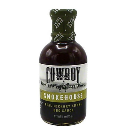 Cowboy Smokehouse Real Hickory Smoke BBQ Sauce, 18 Ounce - Pack Of 2