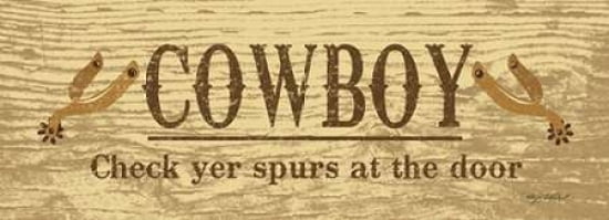 Cowboy Spurs Canvas Art - Kathy Middlebrook (10 x 20)