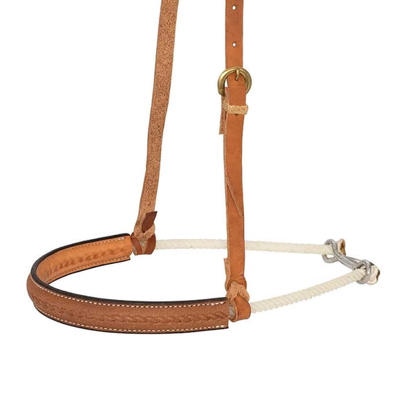 Partrade 1 Leather Covered Single Rope Noseband