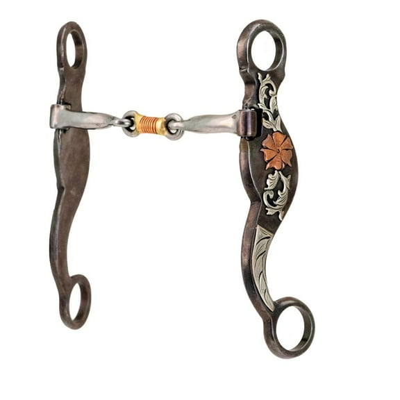 Cowboy Tack Desert Rose Dog Bone Shank Bit