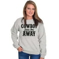 thumbnail image 1 of Cowboy Take Me Away Country Music Women Plus Size Crewneck Sweatshirt Brisco Brands 3X, 1 of 5