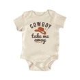thumbnail image 1 of Cowboy Take Me Away Newborn Baby Bodysuit, 1 of 6