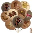 thumbnail image 1 of Cowboy Theme Balloons for Western Farm Party Decorations, Tan Coffee Balloon Designed Specifically for Western Party, 12inch Latex 24pcs Balloons for Party Supply$$Electronics Accessories, 1 of 7