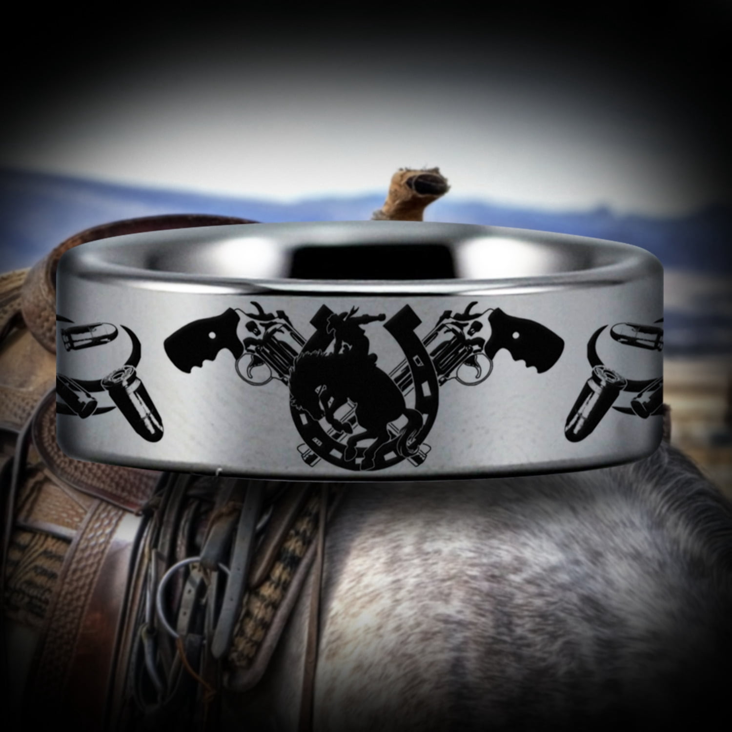 Cowboy Tungsten Carbide Ring - Walmart.com