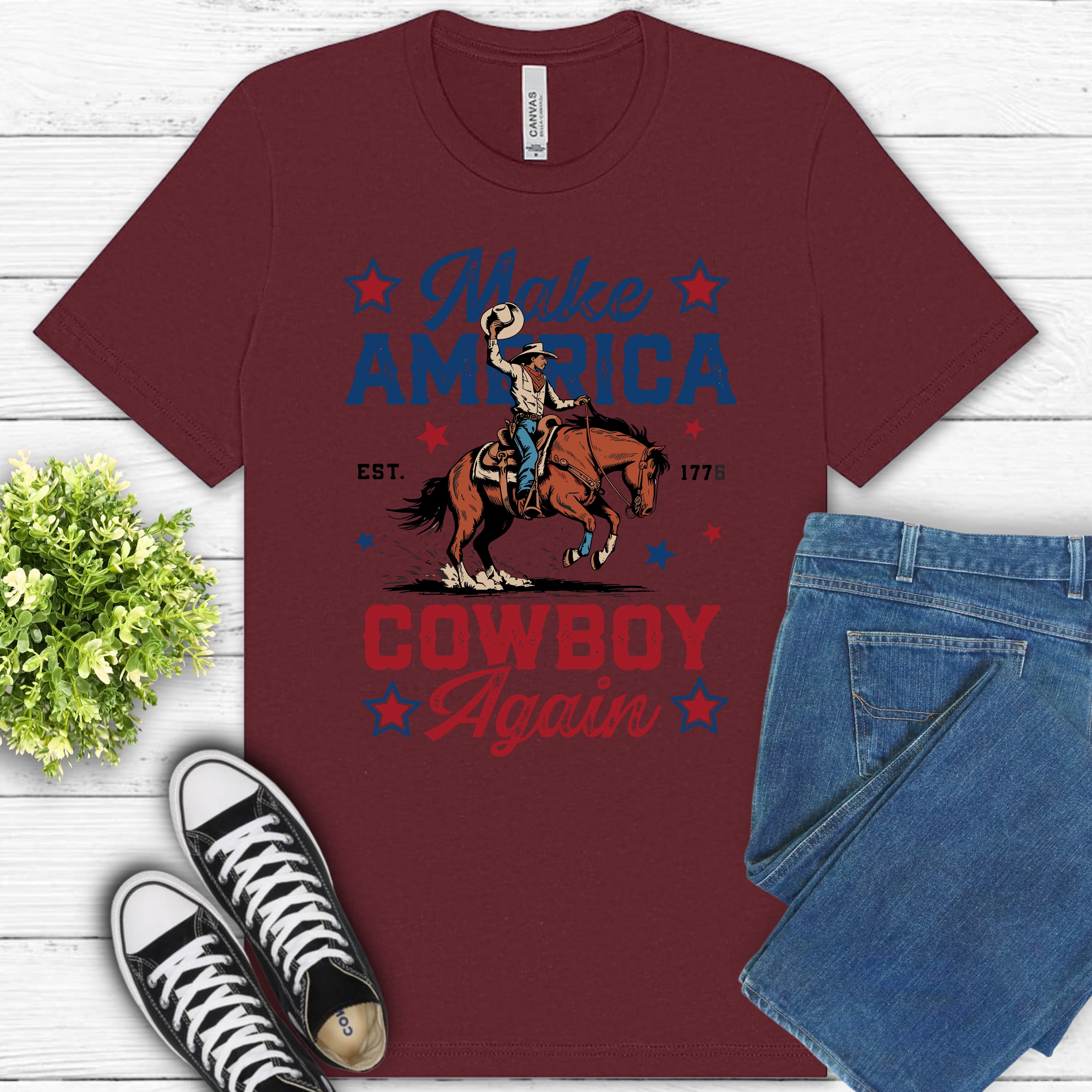 ROPIN' COWBOY GRAPHIC TEE main image 1
