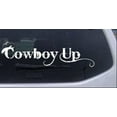thumbnail image 1 of Cowboy Up With Hat Car or Truck Window Decal Sticker, 1 of 1