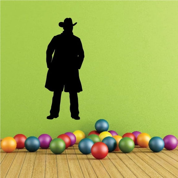 Cowboy Wall Decal - Vinyl Decal - Car Decal - NS023 - 36 Inches