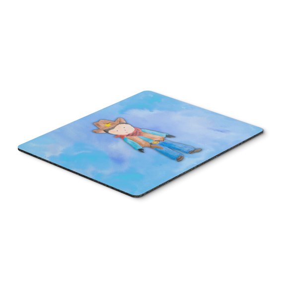 Cowboy Watercolor Mouse Pad Hot Pad or Trivet