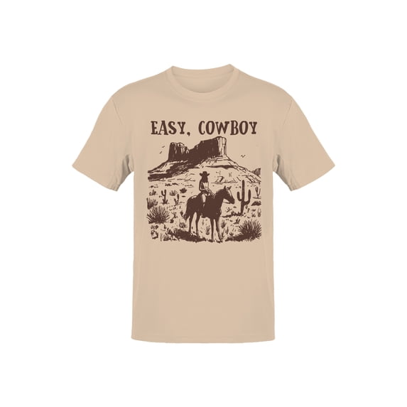 Cowboy Western Desert Art Men's T-shirt