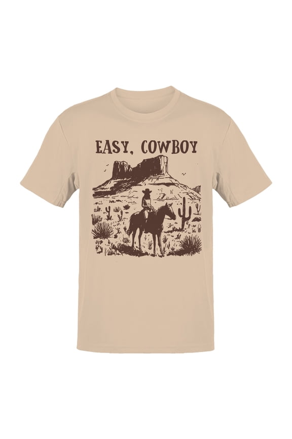 Cowboy Western Desert Art Men's T-shirt