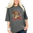 thumbnail image 1 of Cowboy Western Graphic T-Shirt, Vintage Farm Truck Tee, Rustic Town Apparel, Country Music Lover Shirt, Patriotic USA T-Shirt, Pepper Comfort Colors T-Shirt, Large, 1 of 1