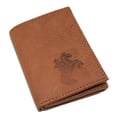 thumbnail image 1 of Cowboy Western Men's RFID Blocking Genuine Leather Bifold Trifold Wallet Trifold, 1 of 7