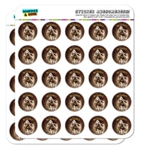 Cowboy Western Rodeo Vintage Horse Bucking Riding Planner Calendar Scrapbooking Crafting Stickers