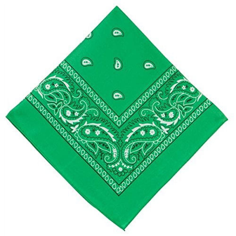 Cowboy Western Styled Green Bandana Costume Accessory
