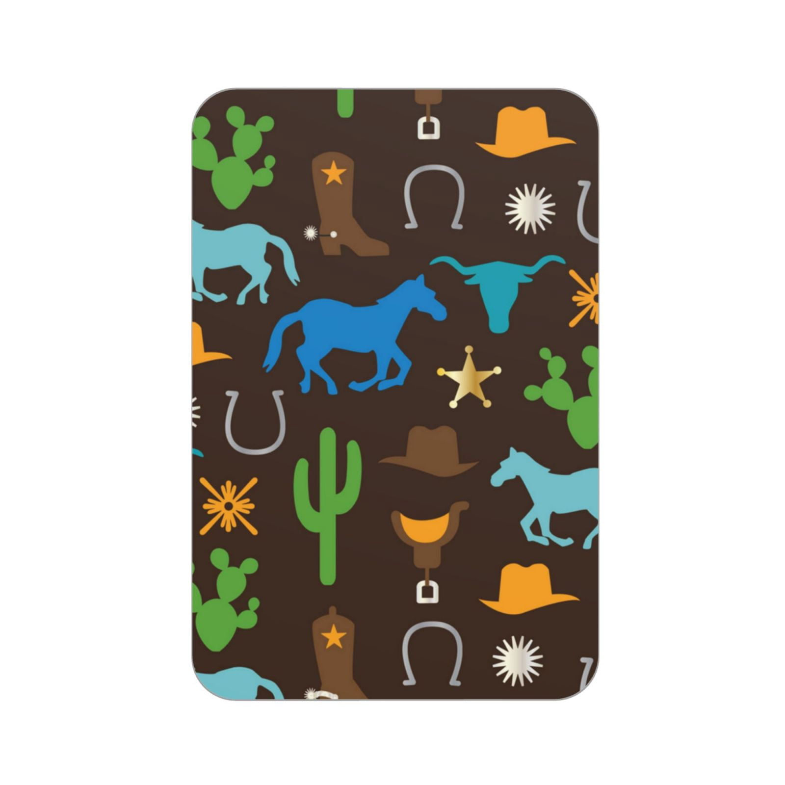 Cowboy Western West Horse Cactus Acrylic Fridge Magnets Decorative ...