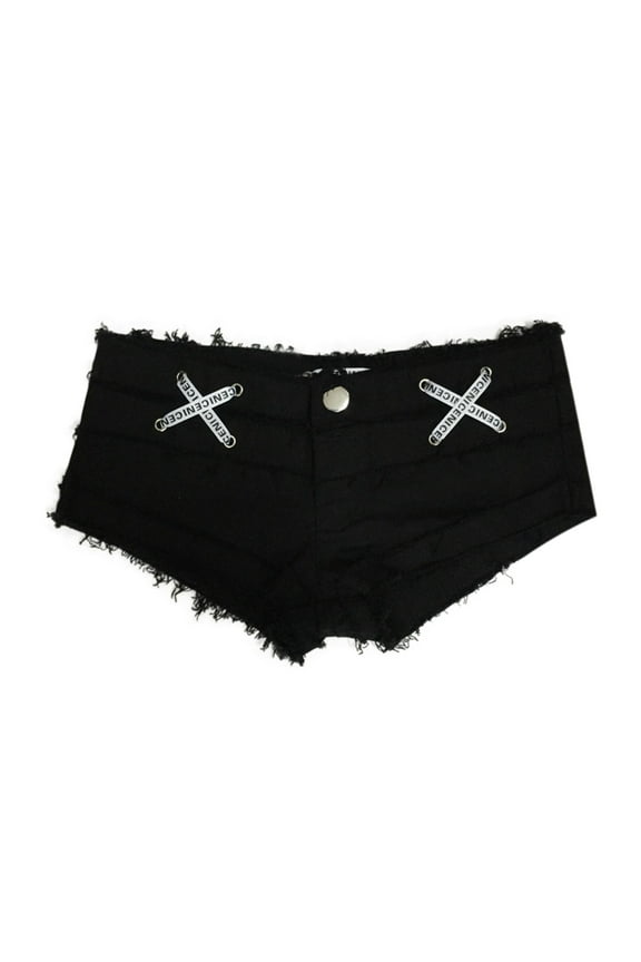 Cowboy Woolen Fringe Tight Fitting Women's Pants Nightclub Pole Dance Ultra Low Waist Ultra Short Pants European Sexy Hot Pants