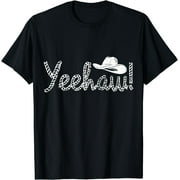 Cowboy Yeehaw Shirt Western Country Vintage Cowboy Hat T-Shirt Black