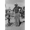 thumbnail image 1 of Cowboy at Rodeo-Fine Art Canvas Print (20" x 30"), 1 of 1
