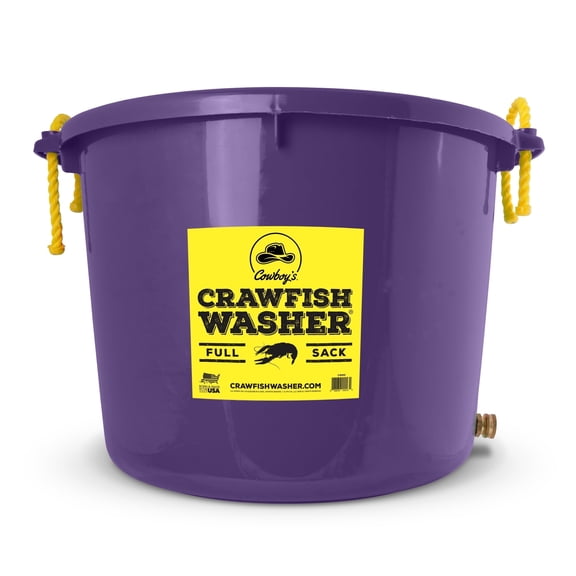 Cowboy's Purple Crawfish Washer with Patented Cleaning System for Live Crawfish